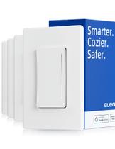 Interruptor de luz Smart Dimmer ELEGRP DTR30, Wi-Fi de 2,4 GHz, pacote com 4