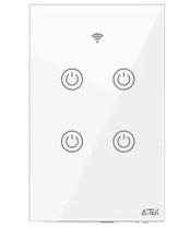 interruptor de luz Smart wifi de toque sem fio casa inteligente 4 Botões de luz
