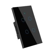 Interruptor de Luz Wi-Fi Inteligente Tuya - Controle por Toque e Alexa (Fio Neutro Necessário) - 1/2/3/4 Gangues