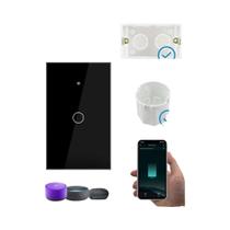 Interruptor de Luz Wi-Fi Inteligente Tuya - RF433 - Funciona com Alexa (Fio Neutro Opcional)