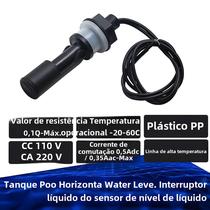 Interruptor de Nível de Água Horizontal com Sensor de Flutuador de Bola em PP