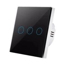 Interruptor De Painel De Vidro Cristal Com Sensor De Luz LED AC100-240V 1/2/3 Gang Para Lâmpada De