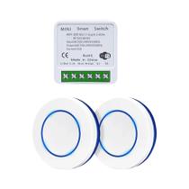 Interruptor De Painel Redondo Sem Fio 20A 16A Tuya Smart RF433 WiFi Com Receptor De Relé Para