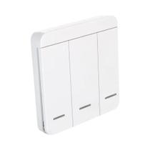 Interruptor De Parede Inteligente Sem Fio RF 433Mhz Com Controle Remoto E Receptor De Painel 86 Para