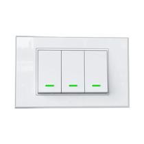 Interruptor De Parede Inteligente Wi-Fi 1/2/3 Teclas Sem Fio Para Casa, Botão Com Controle Por Voz