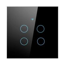 Interruptor De Parede LED Inteligente WiFi Tuya US EU Bluetooth 433MHz 1 2 3 4 Gang Sensor De Toque