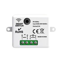 Interruptor De Parede Sem Fio 433Mhz 1/2/3 Gang Controle Remoto RF433 Para Lâmpada LED Ventilador Interruptor De Parede Sem Fio 433Mhz 1/2/3 Gang Controle Remoto RF433 Para Lâmpada LED Ventilador