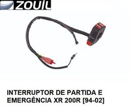 Interruptor De Partida E Emergencia Honda Xr200r 1994 A 2002 Interruptor De Partida E Emergencia Honda Xr200r 1994 A 2002