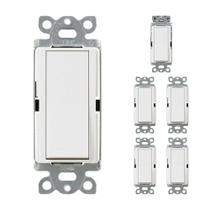 Interruptor de pás Lutron Claro 15 A monopolar CA-1PS-WH branco