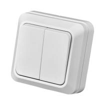 Interruptor De Plástico Spray Azul Retardante De Chamas 2 Gang 1 via Padrão Da UE Para Luz De Parede