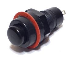Interruptor de Pulso Preto DS-213 PT 2 Terminais 50 Unidades