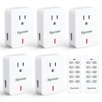 Interruptor de saída de controle remoto Syantek, 5 saídas, alcance de 30 m Interruptor de saída de controle remoto Syantek, 5 saídas, alcance de 30 m