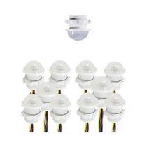 Interruptor De Sensor De Movimento PIR Inteligente 10 PCS 110V 220V Detector De Luz Automático