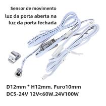 Interruptor de Sensor de Toque e Movimento - 5A 12V-24V para Armário LED