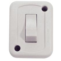 Interruptor de Sobrepor 1 Tecla Simples 10A 250 V Branco