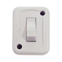 Interruptor de Sobrepor com 1 Tecla Simples 10 a 250 V Tramontina Branco Interruptor de Sobrepor com 1 Tecla Simples 10 a 250 V Tramontina Branco