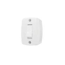 Interruptor de Sobrepor Retangular 6a 250v Branca Ilumi 16553