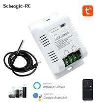 Interruptor De Temperatura WiFi Inteligente 16A Com Monitoramento De Energia, Compatível Com Alexa E