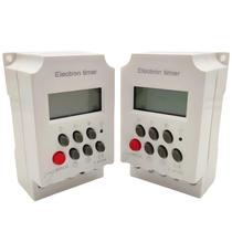 Interruptor De Temporizador Digital 220V 25A Programável Diariamente 7 Dias Semanalmente Com Modo De