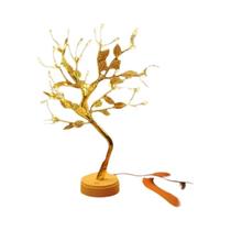 Interruptor De Toque Alimentado Por Bateria USB Bonsai Artificial Flor De Cerejeira LED Mesa Árvore