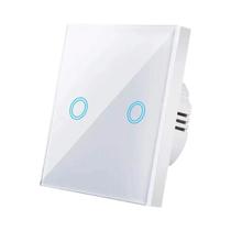 Interruptor De Toque De Vidro Temperado Preto E Branco EU AC100 240V Módulo De Controle De Sensor De