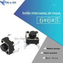 Interruptor De Toque Leve 6x6x5mm DIP4, 100 Peças, Interruptor De Botão De Alta Qualidade