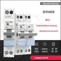 Interruptor De Transferência Manual GEYA GYHO9 63A 125A Com Indicador, Interruptor De Isolamento De