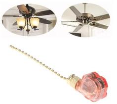 Interruptor De Ventilador De Teto Com Corrente 3 Vel 4 Fios