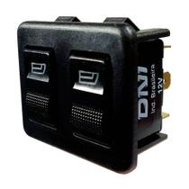 Interruptor de Vidro Elétrico Duplo - 12V - DNI 2014