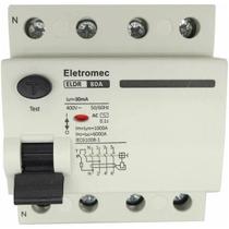 Interruptor Diferencial 80A 4P 30Ma 400V Eletromec Interruptor Diferencial 80A 4P 30Ma 400V Eletromec