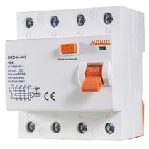 Interruptor Diferencial Residual 4p 40a 30ma 6ka DRC40-403 Metaltex