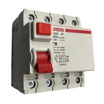 Interruptor Diferencial Residual Disjuntor DR 4P Tetrapolar 63A 30ma