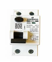Interruptor diferencial residual (dr) bipolar - drs2 - 40a - soprano 2 e 4 polos seguro e eficiente