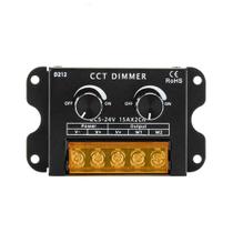Interruptor Dimmer De Tira LED De Temperatura De Cor Dupla DC5V-24V 30A PWM Ajusta Brilho CCT E Cor
