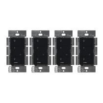 Interruptor Dimmer Inteligente Lutron Caseta 150W LED Preto Pacote com 4