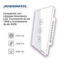 Interruptor Dimmer Inteligente Wifi Touch 3 Botões AlexaHome