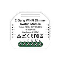 Interruptor dimmer inteligente wifi tuya modulo 2 canais ms-105b (2 gang) Interruptor dimmer inteligente wifi tuya modulo 2 canais ms-105b (2 gang)