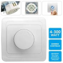 Interruptor Dimmer LED 230V Controlador De Brilho Ajustável 4-300W Para Lâmpadas Dimmable Embutidas