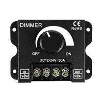 Interruptor Dimmer LED Ajustável 12V 24V 8A 30A Para Luz De Faixa LED De Cor Única Em Carro Ou RV