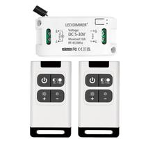 Interruptor Dimmer LED Sem Fio DieseRC DC 5-30V 10A com 2 Controles Remotos Interruptor Dimmer LED Sem Fio DieseRC DC 5-30V 10A com 2 Controles Remotos