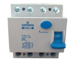 Interruptor Disjuntor Idr Tetrapolar 63a 30ma Soprano DRS-L