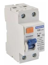 Interruptor DR TDR-2P 25A 30mA 1P+N Classe AC Tramontina Interruptor DR TDR-2P 25A 30mA 1P+N Classe AC Tramontina