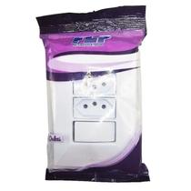 Interruptor Dubai 1 botão branco + 2 tomadas 2P+T 10A 1420545 FLP