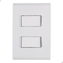 Interruptor Duplo 10a 4x2 Branco Embutir Liz Tramontina