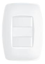 Interruptor Duplo 2 Teclas Simples Com Placa Fame Elegance
