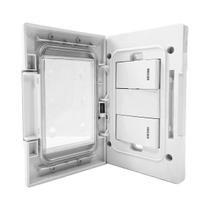 Interruptor Duplo Embutir A Prova D'agua Externo Kalop Interruptor Duplo Embutir A Prova D'agua Externo Kalop