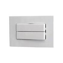 Interruptor Duplo Embutir para Móvel Madeira 10a Branco Completo