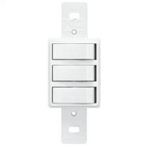 Interruptor Duplo Paralelo com 1 Simples 10A/250V 997 Blanc FAME Interruptor Duplo Paralelo com 1 Simples 10A/250V 997 Blanc FAME