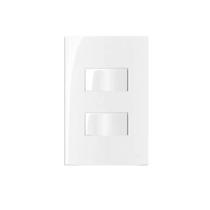 Interruptor Duplo Paralelo Embutir Madeira 10a 250v Luxo Interruptor Duplo Paralelo Embutir Madeira 10a 250v Luxo