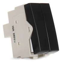 Interruptor Duplo Simples 10a-250v Ebony Sleek